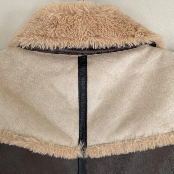 Express Faux Fur Leather Vest - XS - Picture 9 of 16